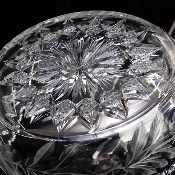 Bohemian Cut Crystal Fruit Bowl - Picture 7 of 8